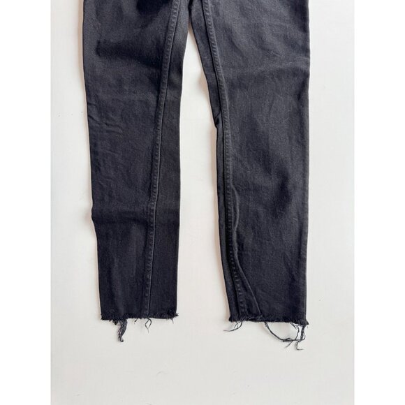 REDONE 90's Black High Rise Skinny Leg Ankle Jeans, Size 28 - Picture 8 of 16